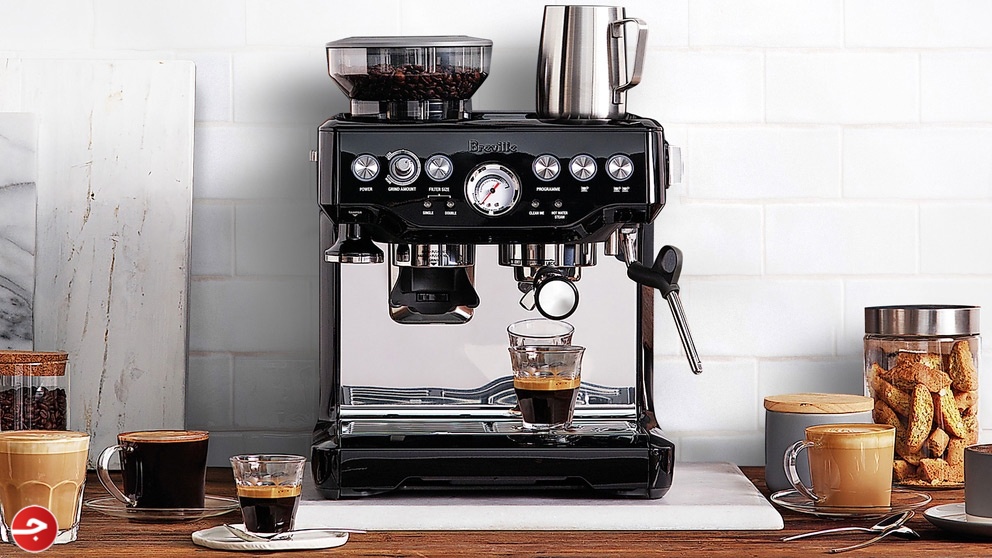 ملخص تجربة مكينة بريفيلي Breville Barista Express