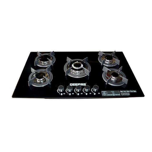 موقد غاز بلت ان مسطح جيباس 5 عيون Geepas 5 Burner Gas Hob - SW1hZ2U6MTM1MjI2NA==