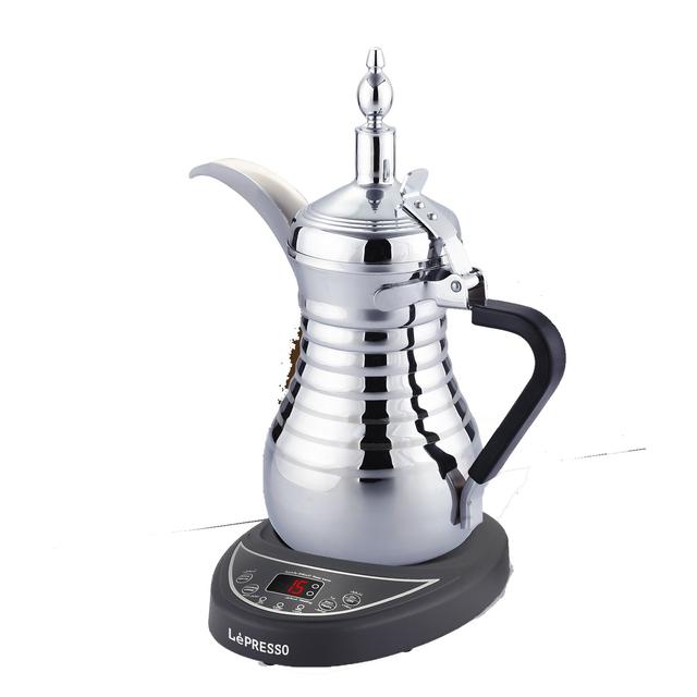 دلة قهوة عربية كهربائية 800 واط 750 مل فضي ليبريسو LePresso Electrical Arabic Coffee Maker - SW1hZ2U6MTYyMjA2OA==