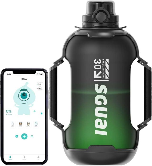 مطارة ماء رياضية ذكية 1.3 لتر مع تطبيق Sguai Smart Water Bottle Portable And Leak-Proof Design - SW1hZ2U6MTcxNzE3Ng==