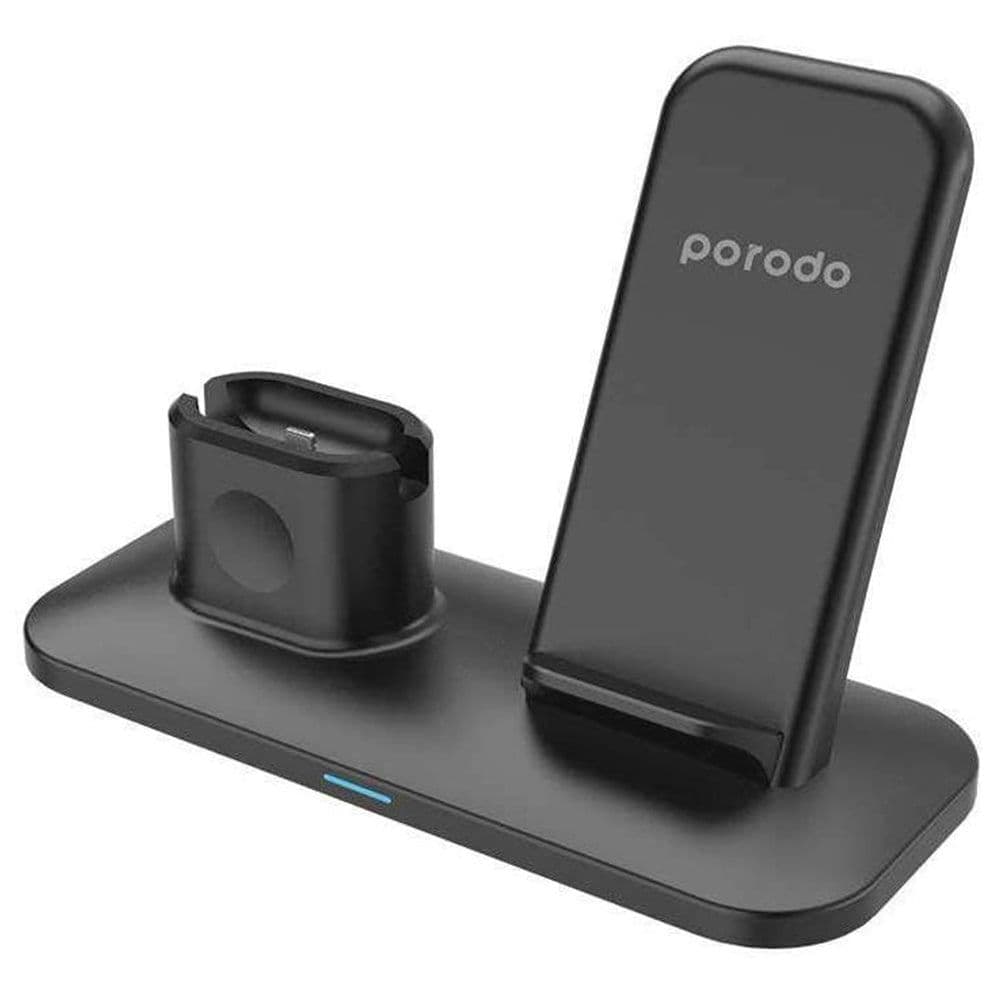 محطة الشحن اللاسلكي بورودو 3 in 1 charging station أفضل الشواحن اللاسلكية