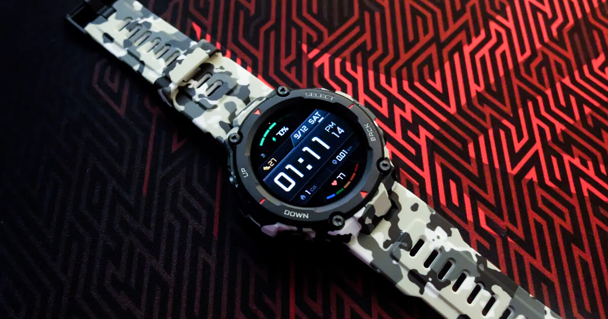 الساعة الذكية Amazfit T-Rex مع شهادة عسكرية وذكاء فائق