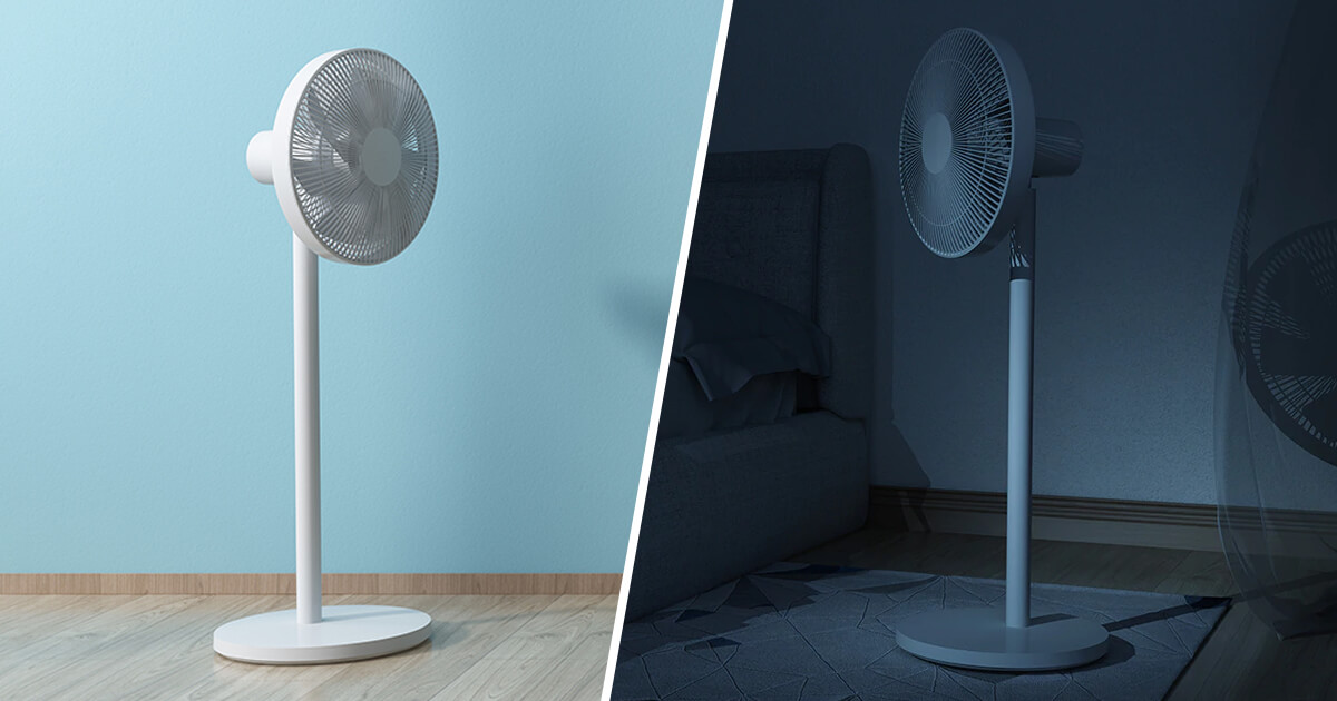 مروحة Mijia Pedestal Fan Pro الهادئة والعملية بقدرة تحمل تصل ل20 ساعة