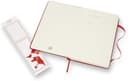 دفتر ملاحظات مسطر Moleskine - Classic Ruled Paper Notebook - A5 - 240 صفحة / أحمر