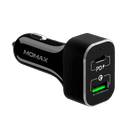 شاحن DUAL-PORT USB WITH TYPE-C PD+QC3.0 FAST CAR CHARGER 63W - موماكس