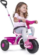 سيكل اطفال بنات زهري ثلاث كفرات مع حزام آمان ومقعد مريح فيبر Feber Comfortable Seat Safety Belt 3 Wheels Pink Trike Baby