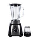 خلاط 2 في 1 بسعة 1.5 ليتر مع طحانة بقوة 50 واط   Blender with 1.5L Glass Jar and Grinder 500W  - Geepas