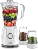 خلاط كهربائي 400 واط Black+Decker Blender With Grinder Mill & Chopper Mill