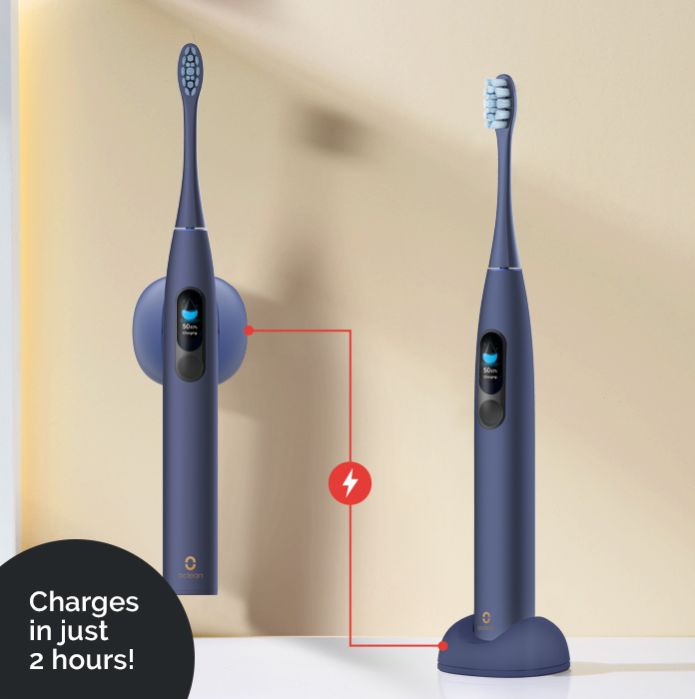 فرشاة Oclean X Pro مع الشاشة الشهيرة الذكية