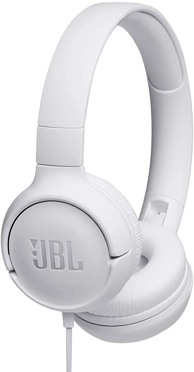 سماعات بلوتوث لون أبيض JBL T500 Wired On-Ear Headphones - JBL - SW1hZ2U6MzA3Mzk1