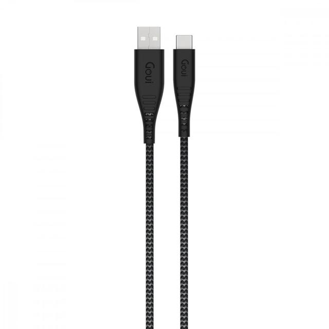 قوي كيبل شحن Type C الى USB بطول 1.5 متر - أسود Goui - FLEX Type C-USB A Cable - SW1hZ2U6MzMwNzQy