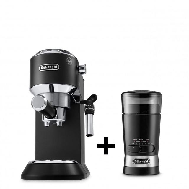 مكينة اسبريسو 1300 وات أسود مع مطحنة القهوة 90 جرام ديلونجي DeLonghi Pump Espresso Coffee Machine & DeLonghi Electric Coffee Grinder - SW1hZ2U6MTU2MjYxOQ==