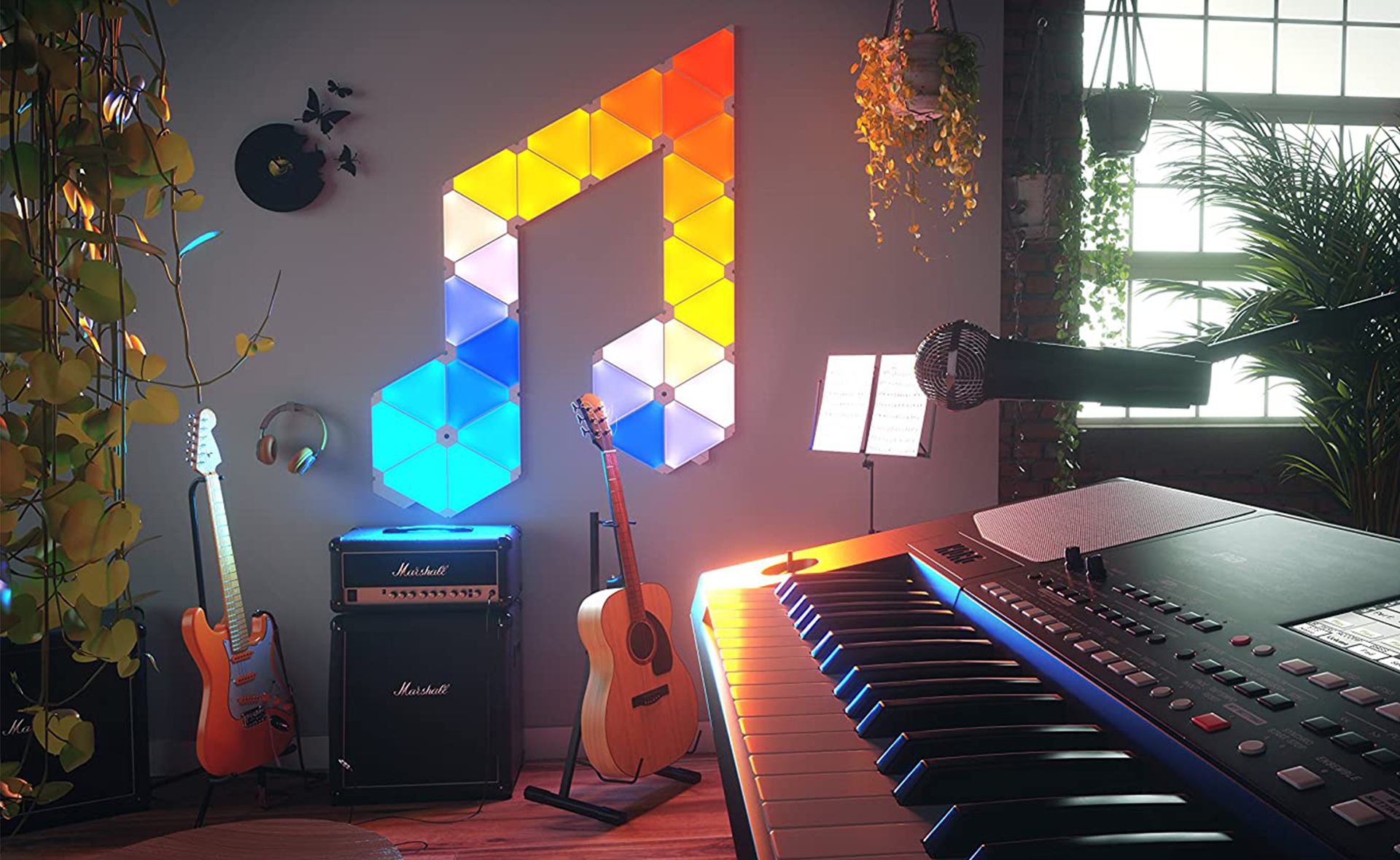 زين منزلك مع مجموعة ألواح الإضاءة الذكية من نانو ليف