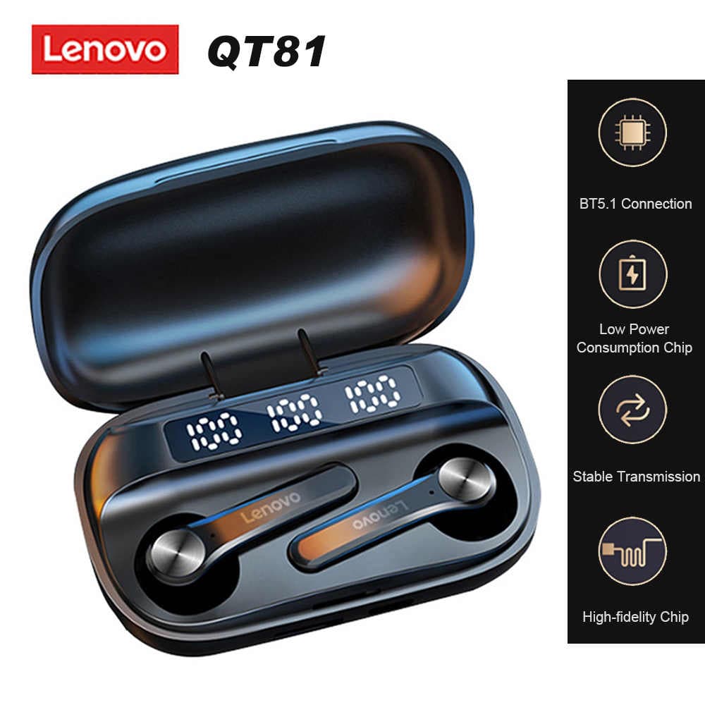 مميزات سماعات الأذن Lenovo QT81 TWS