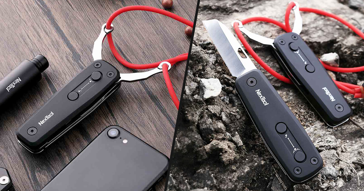 سكين Xiaomi Nextool القابل للطي مع مقلاع من شاومي