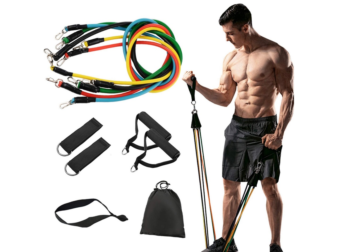 مجموعة حبال اللياقة البدنية Fitness Pull Band 11pcs