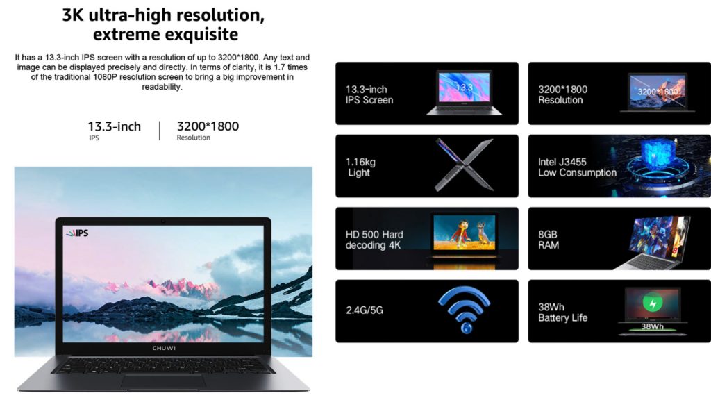 مراجعة جهاز CHUWI HeroBook Pro