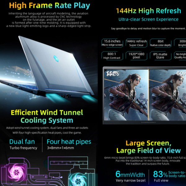 مميزات كمبيوتر محمول ThundeRobot 911 Plus