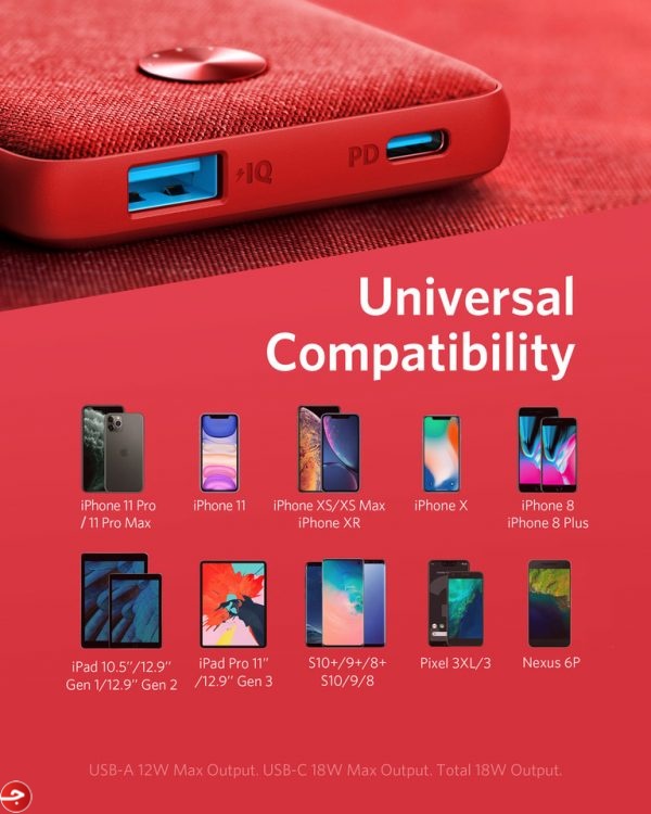 باور بانك POWERCORE III SLIM 10000 PD